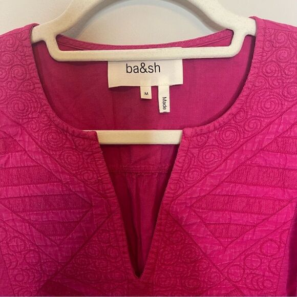 BA&SH ILO BLOUSE TOP IN - FUSHIA NEW size Medium - Picture 8 of 9